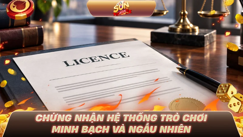 GIẤY PHÉP SUNWIN CÓ THẬT KHÔNG? SỰ THẬT SỐC 2026 Chứng nhận hệ thống trò chơi minh bạch và ngẫu nhiên