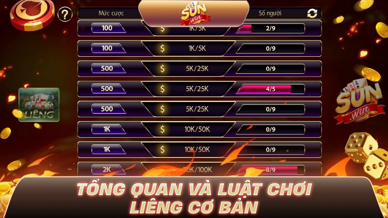 Tổng quan và luật chơi Liêng cơ bản