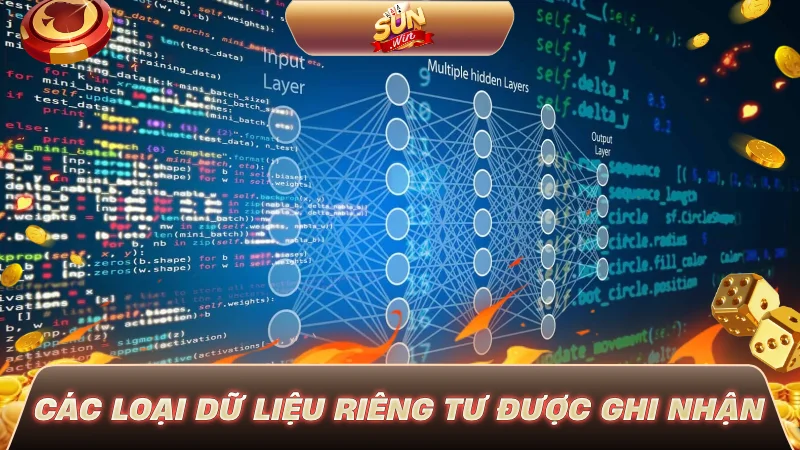 Các loại dữ liệu riêng tư được ghi nhận