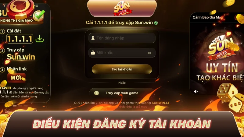 SUNWIN - Link Tải Game Bài SUN.WIN Chính Thức Không Bị Chặn Điều kiện đăng ký tài khoản